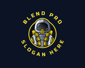 Astronaut Space Explorer logo design