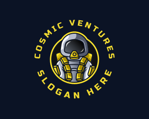 Astronaut Space Explorer logo design