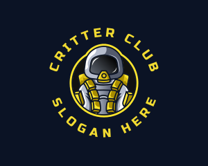 Astronaut Space Explorer logo design