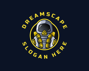 Astronaut Space Explorer logo design