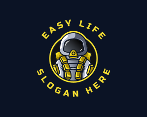 Astronaut Space Explorer logo design