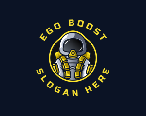 Astronaut Space Explorer logo design