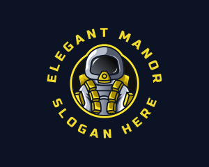 Astronaut Space Explorer logo design