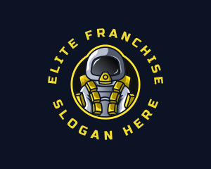 Astronaut Space Explorer logo design