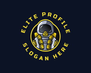 Astronaut Space Explorer logo design