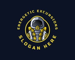 Astronaut Space Explorer logo design