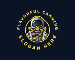 Astronaut Space Explorer logo design