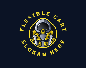 Astronaut Space Explorer logo design