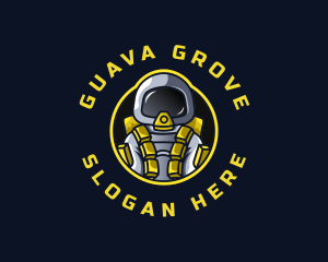 Astronaut Space Explorer logo design