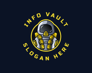 Astronaut Space Explorer logo design