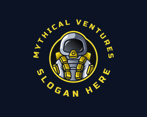 Astronaut Space Explorer logo design