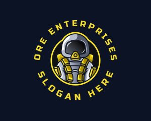 Astronaut Space Explorer logo design