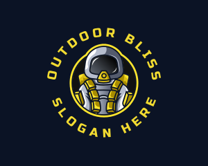 Astronaut Space Explorer logo design