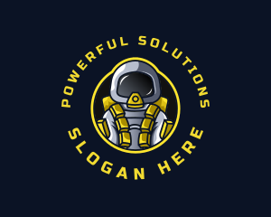 Astronaut Space Explorer logo design