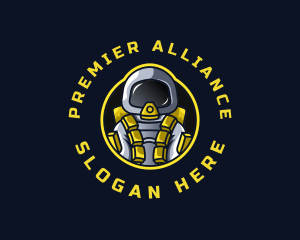 Astronaut Space Explorer logo design