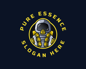 Astronaut Space Explorer logo design