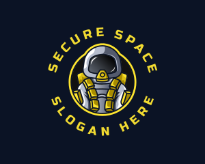 Astronaut Space Explorer logo design