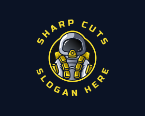 Astronaut Space Explorer logo design