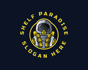 Astronaut Space Explorer logo design