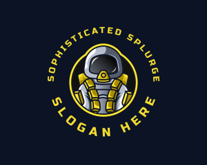 Astronaut Space Explorer logo design