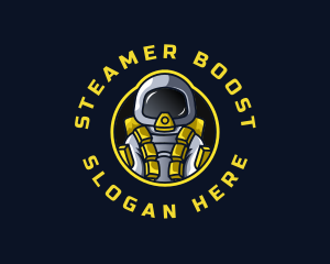 Astronaut Space Explorer logo design