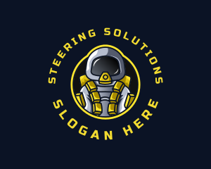 Astronaut Space Explorer logo design