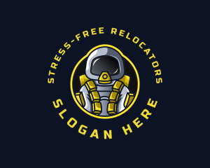 Astronaut Space Explorer logo design