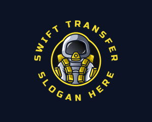 Astronaut Space Explorer logo design