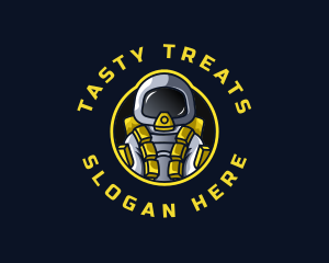 Astronaut Space Explorer logo design