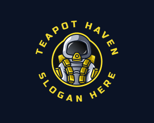 Astronaut Space Explorer logo design