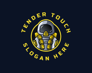 Astronaut Space Explorer logo design