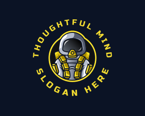 Astronaut Space Explorer logo design