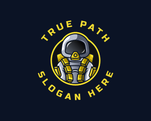 Astronaut Space Explorer logo design