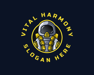 Astronaut Space Explorer logo design