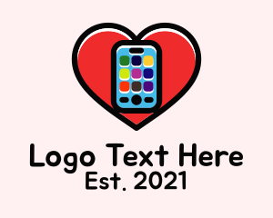 App - Mobile Apps Love logo design