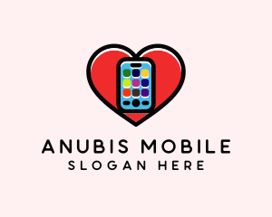 Mobile Apps Love logo design