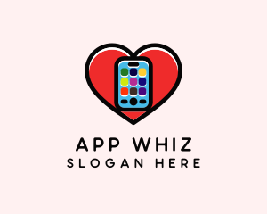 Mobile Apps Love logo design