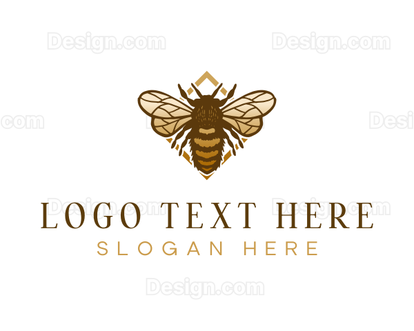 Bee Hive Apiary Logo