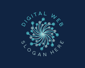 Digital Network Web logo design