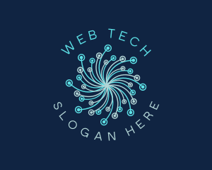 Digital Network Web logo design