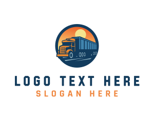 Logistics Truck Delivery logo