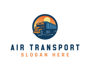 Logistics Truck Delivery logo design