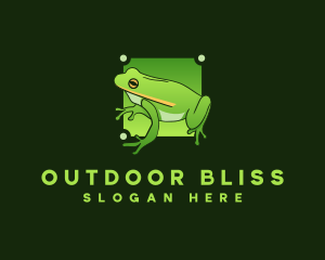 Amphibian Toad Frog logo design