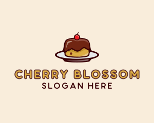 Cherry Pudding Dessert Cake  logo