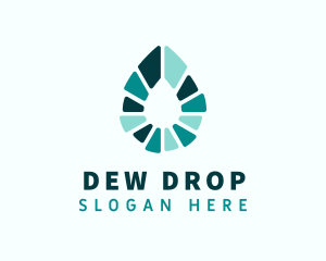 Distilled Water Drop  logo design