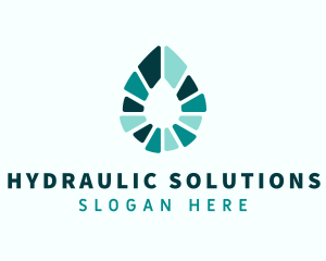 Distilled Water Drop  logo design