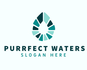 Distilled Water Drop  logo design