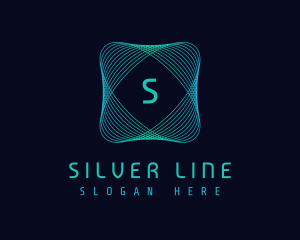 Abstract Lines Technology logo design