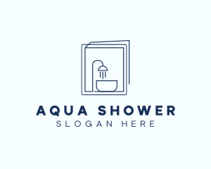 Minimalist Shower Sink  logo design