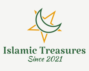 Moon Star Islamic Symbol logo
